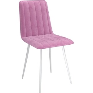 ОЛМЕКО Стул ''Тахо'' /(велюр тенерифе розовый/ металл белый) стул дебют мебель монти маренго velutto 10 пепельно розовый