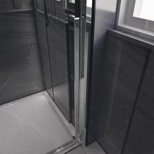 Душевая дверь Veconi Premium Trento PTD-30CH 120х200 прозрачная, хром (PTD30-CH-120-01-C4)