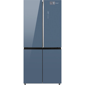 Холодильник Weissgauff WCD 590 NoFrost Inverter Premium Biofresh Blue Glass 431 534 - фото 1