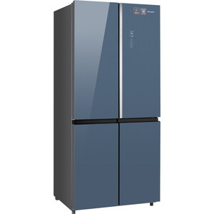 Холодильник Weissgauff WCD 590 NoFrost Inverter Premium Biofresh Blue Glass 431 534 - фото 2