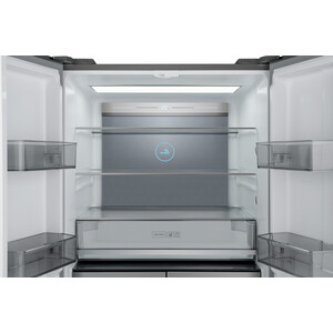 Холодильник Weissgauff WCD 590 NoFrost Inverter Premium Biofresh Blue Glass 431 534 - фото 4