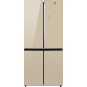 Холодильник Weissgauff WCD 590 NoFrost Inverter Premium Biofresh Gold Glass встраиваемый холодильник weissgauff wrki 178 h inverter nofrost