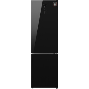 фото Холодильник weissgauff wrk 1850 d full nofrost inverter black glass