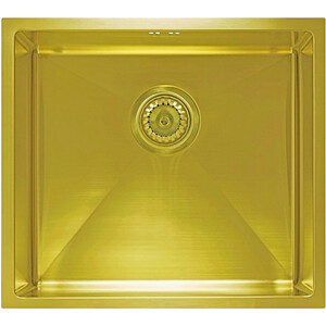Кухонная мойка Seaman Eco Marino SME-490-GS.A Gold Satin клеёнка meiwa 140 см рулон 20 м золото satin