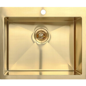 Кухонная мойка Seaman Eco Marino SMV-600-GS.A Gold Satin слив перелив для ванны timo золото 8003 gold