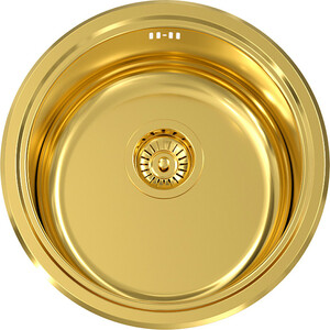 Кухонная мойка Seaman Eco Wien SWT-450A-GP.A Gold Polish слив перелив для ванны timo золото 8003 gold