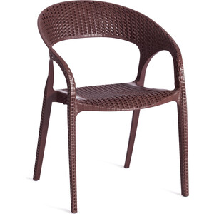 Кресло TetChair Tinto (mod PC59) пластик 60х63х83 см Brown (коричневый) 14 кресло подвесное кения коричневый без опоры
