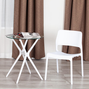 фото Стул tetchair furdi (mod 53) пластик 48x55,5x77,5 см white (белый) 1