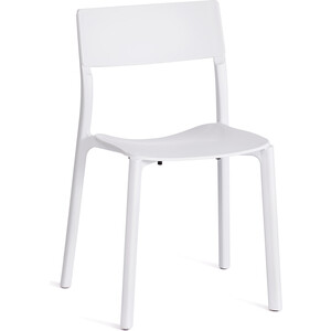 Стул TetChair Lento (mod 43) пластик 43x49x77 см White (белый) 1 пластиковый стул woodville fold складной white