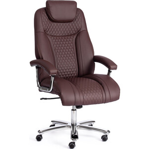 Кресло TetChair Trust (max) кож/зам коричневый/коричневый стеганный/коричневый, 36-36/36-36/6/36-36/06 кресло tetchair