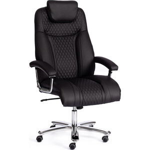 кресло tetchair comfort lt 22 кож зам 36 6 Кресло TetChair Trust (max) кож/зам черный/черный стеганный/черный, 36-6/36-6/36-6/06