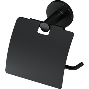 Держатель туалетной бумаги Am.Pm X-Joy с крышкой, черный (A85A341422) держатель для туалетной бумаги лофт 160×110×85 мм белый