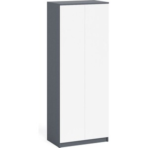 Шкаф СВК Мори МШ800.1, цвет графит/белый, (1025995) шкаф угловой это мебель джолин пм 245 03 01 исп 3 графит левый правый