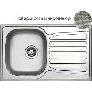 Кухонная мойка Wellinox COL780.480.GT8K нержавеющая сталь кухонная мойка и смеситель granula gr 4201 черная lemark comfort lm3061c