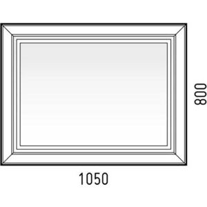 фото Зеркало corozo классика 105х80 подсветка, сенсор, белое (sd-00000862)