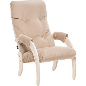 Кресло Leset Модель 61, дуб беленый, ткань V18 кровать раскладная мебель импэкс leset модель 204