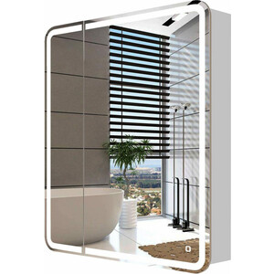 Зеркальный шкаф Sanstar Altea 70х80 подсветка, сенсор, белый (325.1-2.4.1.) зеркальный шкаф sancos hilton 60х74 с подсветкой ручной выключатель z600