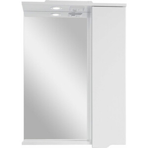 Зеркало-шкаф Sanstar Bianca 60х75 с подсветкой, белый (151.1-2.5.1.) зеркальный шкаф sanstar уника 60х75 с подсветкой белый 370 1 2 4 1