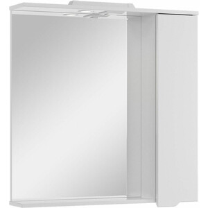 Зеркало-шкаф Sanstar Bianca 80х75 с подсветкой, белый (152.1-2.5.1.)