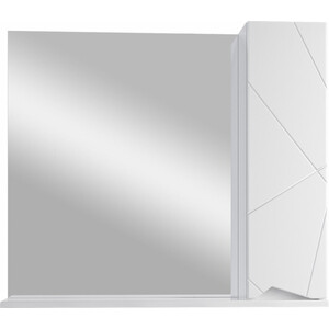 Зеркало-шкаф Sanstar Каскад 80х70 белый (275.1-2.4.1.)