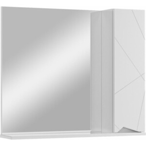 Зеркало-шкаф Sanstar Каскад 80х70 белый (275.1-2.4.1.)