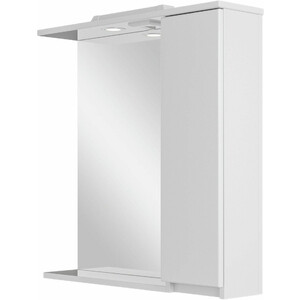 Зеркало-шкаф Sanstar Квадро 70х70 с подсветкой, белый (146.1-2.4.1.)