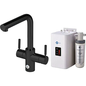 Смеситель для кухни InSinkErator AquaHot с системой мгновенного приготовления кипяченой воды, черный матовый (F-4N1L-BV) смеситель для кухонной мойки rush с фильтром ms9035 32