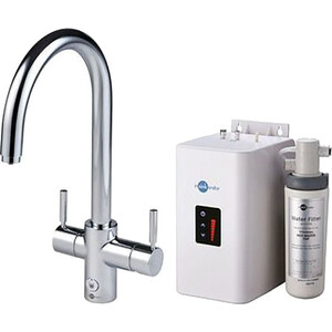Смеситель для кухни InSinkErator AquaHot с системой мгновенного приготовления кипяченой воды, хром (F-4N1J-C) прибор для приготовления колбасы 1 5 кг