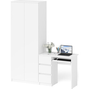 фото Комплект свк мори стол компьютерный мс-6 левый + шкаф мш800.1, цвет белый