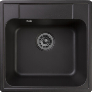 Кухонная мойка Reflection Etude RF0353BL черная кухонная мойка и смеситель point стил 65 с дозатором черная pn3009b pn3102b pn3201b