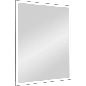 Зеркало-шкаф Reflection Cube 50х80 подсветка, сенсор, белый (RF2218CB) зеркало шкаф reflection box 60х80 подсветка сенсор rf2421bl