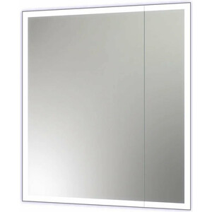 Зеркало-шкаф Reflection Cube 70х80 подсветка, датчик движения, белый (RF2212CB)