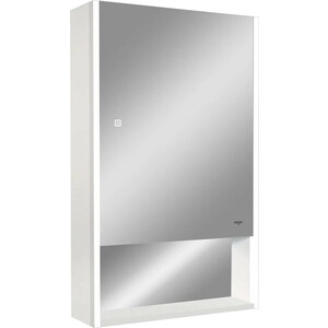 фото Зеркало-шкаф reflection box white 50х80 подсветка, сенсор, белый (rf2420wh)