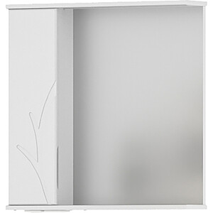 Зеркало-шкаф Volna Adel 70х70 левое с подсветкой, белый (zsADEL70.L-01) зеркало vigo eva media l 70х70 bluetooth 4640027141742