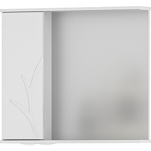 Зеркало-шкаф Volna Adel 80х70 левое с подсветкой, белый (zsADEL80.L-01) зеркало шкаф volna joli 70х70 правое с подсветкой белый zsjoli70 r 01