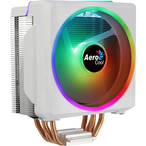 Кулер для процессора Aerocool Cylon 4F WH ARGB PWM 4P(ULT) кулер aerocool air frost 4 frgb 4710562750201 intel 115x 775 2066 2011 amd fm1 fm2 am4 am2 am2