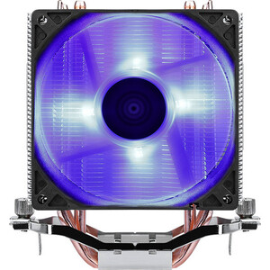 Кулер для процессора Aerocool Verkho 4 Lite 125W/ Intel 115x/AMD/ PWM / Blue LED/ Clip