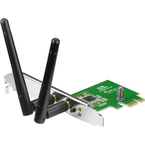 Wi-Fi адаптер Asus PCE-N15 PCI-E 802.11n 300Mbps беспроводная сетевая карта asus pce n15 беспроводной адаптер wi fi с интерфейсом pci express 300mbps
