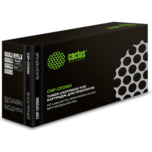 Картридж Cactus CSP-CF259X (есть ограничения по прошивке) black ((10000стр.) для HP LaserJet M304/M404/MFP M428)(CSP-CF259X) ролик отделения в сборе лоток 2 hp lj m402 m404 m426 m428 rm2 5397