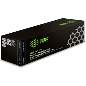 Картридж Cactus CSP-W1106X black ((3000стр.) для HP Laser 107a/107r/107w/135a MFP/135r MFP/) (CSP-W1106X) принтер hp laser 107w wifi