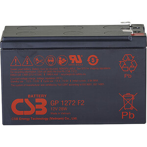 Батарея CSB GP1272 F2 (28W) 12V 7.2Ah батарея wbr gp 1272 f2 28w 12v 7 2ah