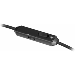 фото Гарнитура defender shadow black (2xjack 3.5mm/jack 3.5mm 4-pin, игровая, кабель 1.6м) (64600)