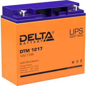 Батарея Delta 12V 17Ah (DTM 1217) батарея для ибп delta dt 1218 12в 18ач