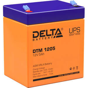 Батарея Delta 12V 5Ah (DTM 1205 F2) батарея delta 12v 9ah dtm 1209