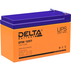 Батарея Delta 12V 7.2Ah (DTM 1207) батарея для ибп delta gel 12 100 12в 100ач