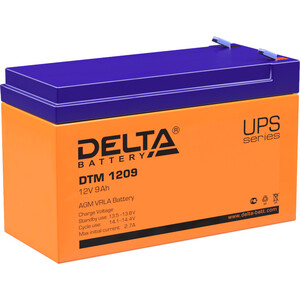 Батарея Delta 12V 9Ah (DTM 1209) батарея delta 12v 17ah dtm 1217