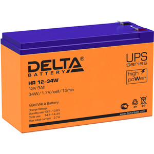 Батарея Delta 12V 9Ah (HR 12-34 W) батарея delta 12v 5ah hr 12 21 w
