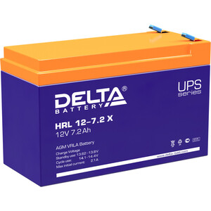 Батарея Delta 12V 7.2Ah (HRL 12-7.2 X) батарея для ибп delta hr 12 5 8
