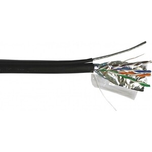 Кабель Lanmaster TWT FTP, 2 пары, Кат.5е, для внешней прокладки, 305 м (TWT-5EFTP2-OUT) кабель lanmaster utp кат 5е 4 пары 305м серый nm utp5e4pr cu