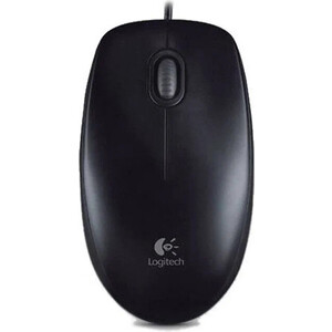 Мышь Logitech B100 black (USB, оптическая, 800dpi, 2but) (910-006605) мышь проводная logitech b100 800dpi 910 006605